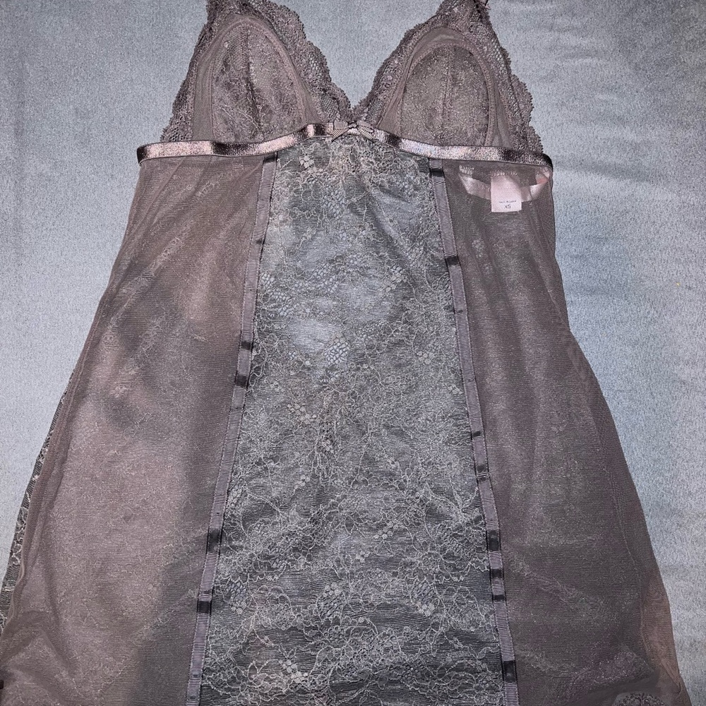 Victoria's Secret Gray Chemise Elegant Sleepwear